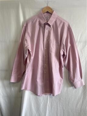Brooks Brothers Pink Button Down Shirt 16.5 100% Cotton Classic